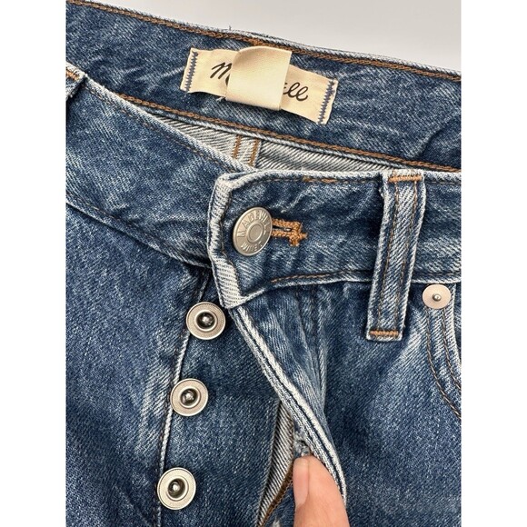 NWT Madewell Women’s Low-Slung Straight Jeans Med Wash Button Fly SZ 29 - Picture 10 of 10
